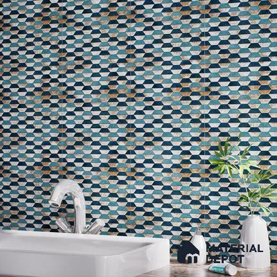 Geometric Wall & Floor Tile TL 07237 Alpi 4001 Granula 1 ft x 1 ft Ceramic Matte Finish - 9 mm  | 2 mm Spacer is Mandatory | Please Expect a Slight Variation of Pattern (Sample)
